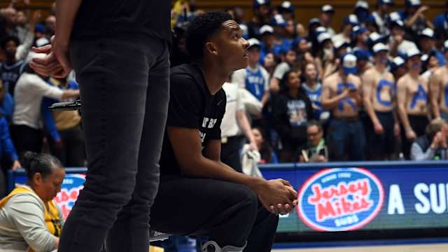 Duke basketball guard Caleb Foster
